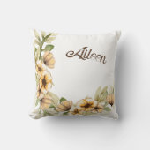 Maßgeschneiderte Blumenüberhänge Kissen (Vorderseite)