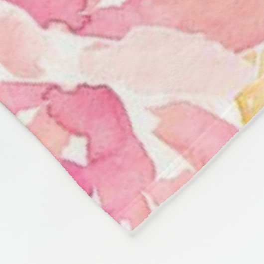 Maßgeschneiderte Blüte Fleecedecke (Ecke)