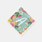 Maßgeschneiderte Blüte Serviette (Ecke)