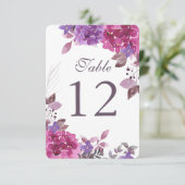 Maßgeschneiderte Boho Botanicals Tischnummer Cards (Stehend Vorderseite)