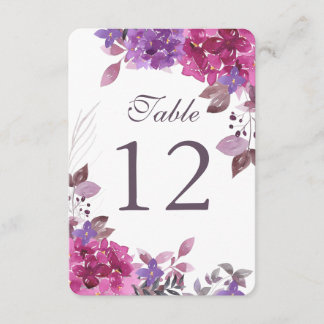Maßgeschneiderte Boho Botanicals Tischnummer Cards