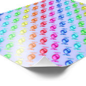 Maßgeschneiderte Bonbons mit verschiedenen Farben Fotodruck (Ecke)