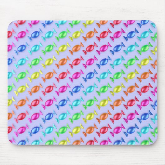 Maßgeschneiderte Bonbons mit verschiedenen Farben Mousepad (Vorne)