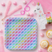 Maßgeschneiderte Bonbons mit verschiedenen Farben Pappteller (Party)