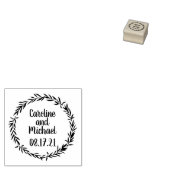 Maßgeschneiderte Botanische Blätter Hochzeit von K Gummistempel (Stempel)