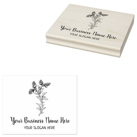 Maßgeschneiderte botanische Große Gummistempel (Stempel)