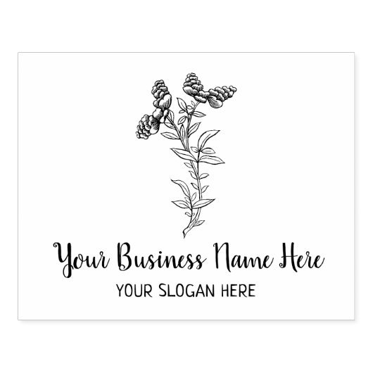 Maßgeschneiderte botanische Große Gummistempel (Prägung)