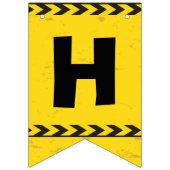 Maßgeschneiderte Boys 4. Geburtstag Party Gelb Wimpelkette (Erste Fahne)