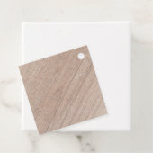 Maßgeschneiderte, braune Holzplatine-Aussehen Blan Geschenkanhänger (Beispiel)