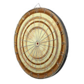 Maßgeschneiderte, braune Marmorgestaltung - Dart B Dartscheibe (Vorderseite rechts)