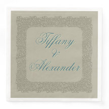 Maßgeschneiderte braune Spitzen, elegante Serviett