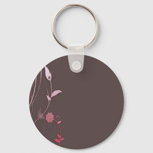 Maßgeschneiderte braune und rosa Vorlage Schlüsselanhänger (Vorderseite)