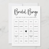 Maßgeschneiderte Bridal Bingo Game Card Einladung (Vorderseite)