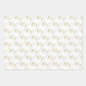 Maßgeschneiderte Bride & Groom Gold-Hochzeitszaube Geschenkpapier Set (Vorderseite 2)