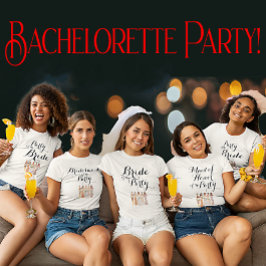 Maßgeschneiderte Bridesmaid des Party Bachelorette T-Shirt