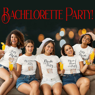 Maßgeschneiderte Bridesmaid des Party Bachelorette T-Shirt