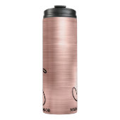 Maßgeschneiderte Bridesmaid-Geschenke Rose Gold Br Thermosbecher (Vorderseite)