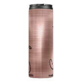 Maßgeschneiderte Bridesmaid-Geschenke Rose Gold Br Thermosbecher (Rückseite)