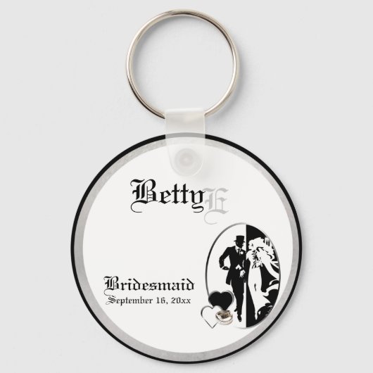 Maßgeschneiderte Bridesmaids - Schlüsselanhänger h (Vorderseite)