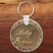 Maßgeschneiderte Bridesmaids - Schlüsselanhänger h (Vorderseite)