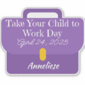 Maßgeschneiderte Briefkasten bringen Ihr Kind zur  Aufkleber (Vorderseite)