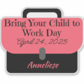 Maßgeschneiderte Briefkasten bringen Ihr Kind zur Aufkleber (Vorderseite)