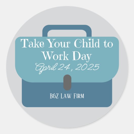 Maßgeschneiderte Briefkasten bringen Ihr Kind zur  Runder Aufkleber (Vorderseite)