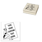 Maßgeschneiderte Briefmarke für die unbedruckte Un Gummistempel (Stempel)