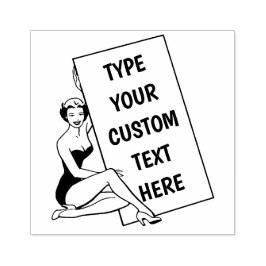 Maßgeschneiderte Briefmarke für die unbedruckte Un Gummistempel