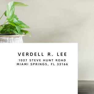 Maßgeschneiderte Briefmarke für moderne Rücksendea Gummistempel