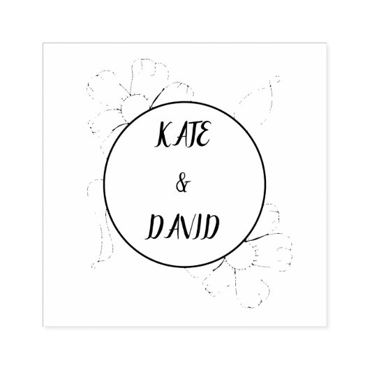 Maßgeschneiderte Briefmarke, Gummi-Hochzeits-Brief Gummistempel (Prägung)