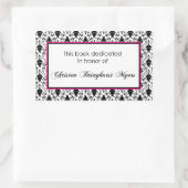 Maßgeschneiderte Buchplatte Rechteckiger Aufkleber (Tasche)