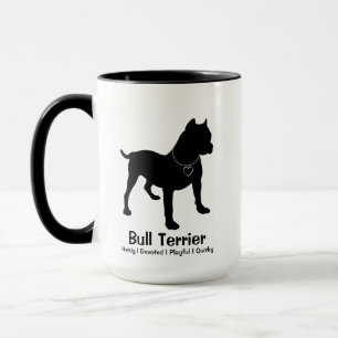 Maßgeschneiderte Bull Terrier Yin Yang Coffee Tass Tasse