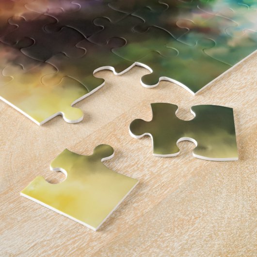 Maßgeschneiderte Bulldog Wasserfarbenlackierung Puzzle (Seite)