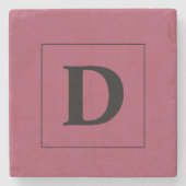 Maßgeschneiderte Burgundy mit Gold-Familie, erste Steinuntersetzer (Vorderseite)