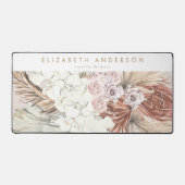 Maßgeschneiderte Business Pampas Grass Floral Trop Schreibtischunterlage (Vorderseite)