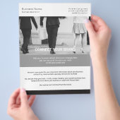 Maßgeschneiderte Business Themed Black and White Flyer (Hand)