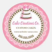 Maßgeschneiderte Cake Packaging Classic Round Stic