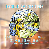 Maßgeschneiderte Camping-Wanderschuhtür für Sporta Fensteraufkleber (Blatt 2)