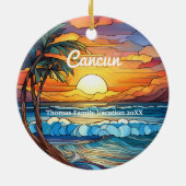 Maßgeschneiderte Cancun Urlaub Imitate aus festem Keramik Ornament (Hinten)