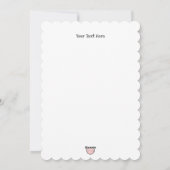 Maßgeschneiderte Candy Cane - Frohe Weihnachtskart Feiertagskarte (Rückseite)