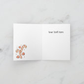 Maßgeschneiderte Candy Cane - Frohe Weihnachtskart Karte (Innenseite)