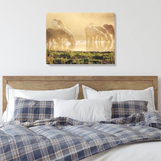 Maßgeschneiderte Canvas der GoldDust-Serie Leinwanddruck (Insitu (Schlafzimmer))