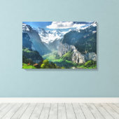 Maßgeschneiderte Canvas Kunstdrucke Schweiz Leinwanddruck (Insitu (Holzboden))