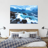 Maßgeschneiderte Canvas Print - Ocean Wave Breakin Leinwanddruck (Insitu (Schlafzimmer))