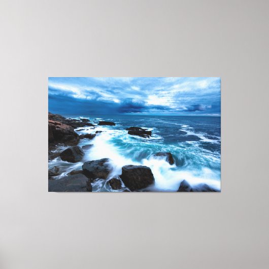 Maßgeschneiderte Canvas Print - Ocean Wave Breakin Leinwanddruck (Vorderseite)
