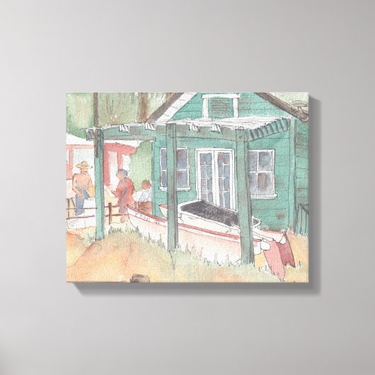 Maßgeschneiderte Canvas "Wasserfarben-Sketch/Krist Leinwanddruck (Vorderseite)