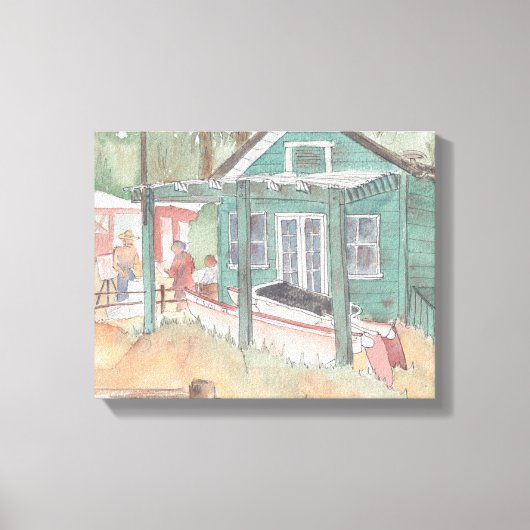 Maßgeschneiderte Canvas "Wasserfarben-Sketch/Krist Leinwanddruck (Vorderseite)