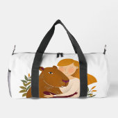 Maßgeschneiderte Capybara Duffel Bag Duffle Bag (Rückseite)
