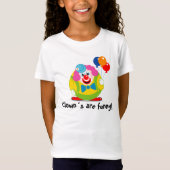 Maßgeschneiderte, Cartoon niedlichen Zirkus Clown T-Shirt (Vorderseite)